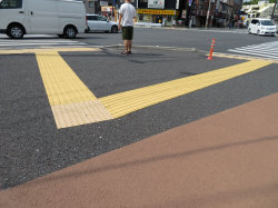北九州の点字ブロック敷設